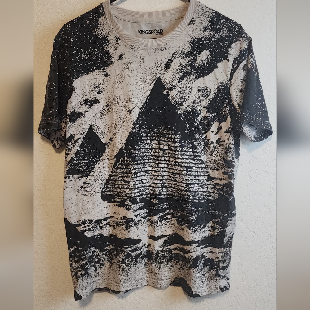 Blood Incantation Kings Road Black & beige Graphic Short Sleeve Band Tee
